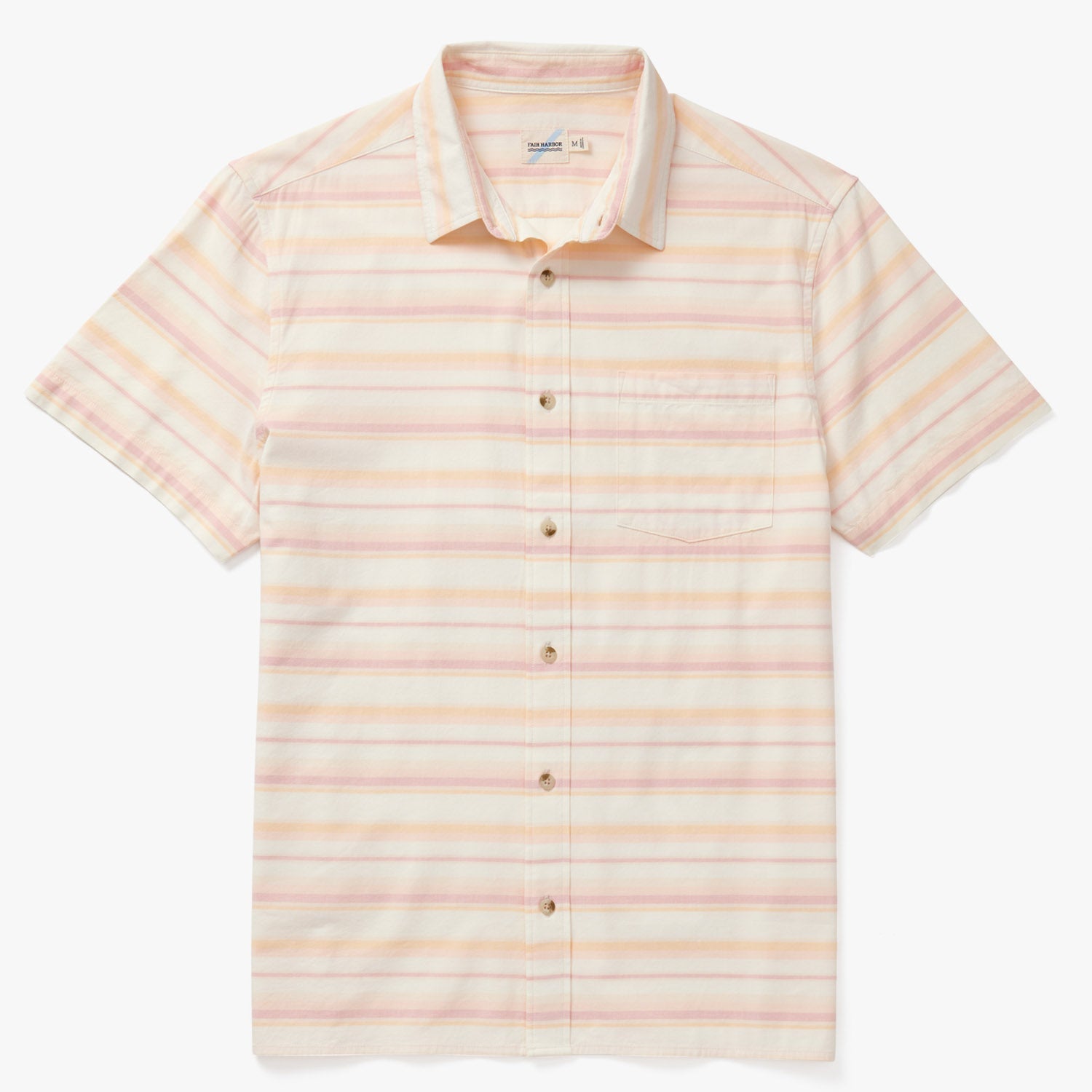 Buy Positano Yellow Linen Classic Fit Striped Shirt for men