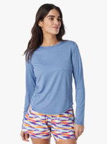 Thumbnail 3 of BreezeKnit™ Top | Heather Navy