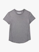 Thumbnail 1 of BreezeKnit™ Short Sleeve Top | Heather Charcoal