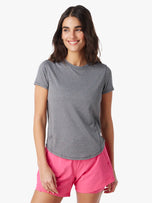 Thumbnail 6 of BreezeKnit™ Short Sleeve Top | Heather Charcoal