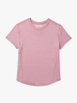 Thumbnail 1 of BreezeKnit™ Short Sleeve Top | Heather Rose