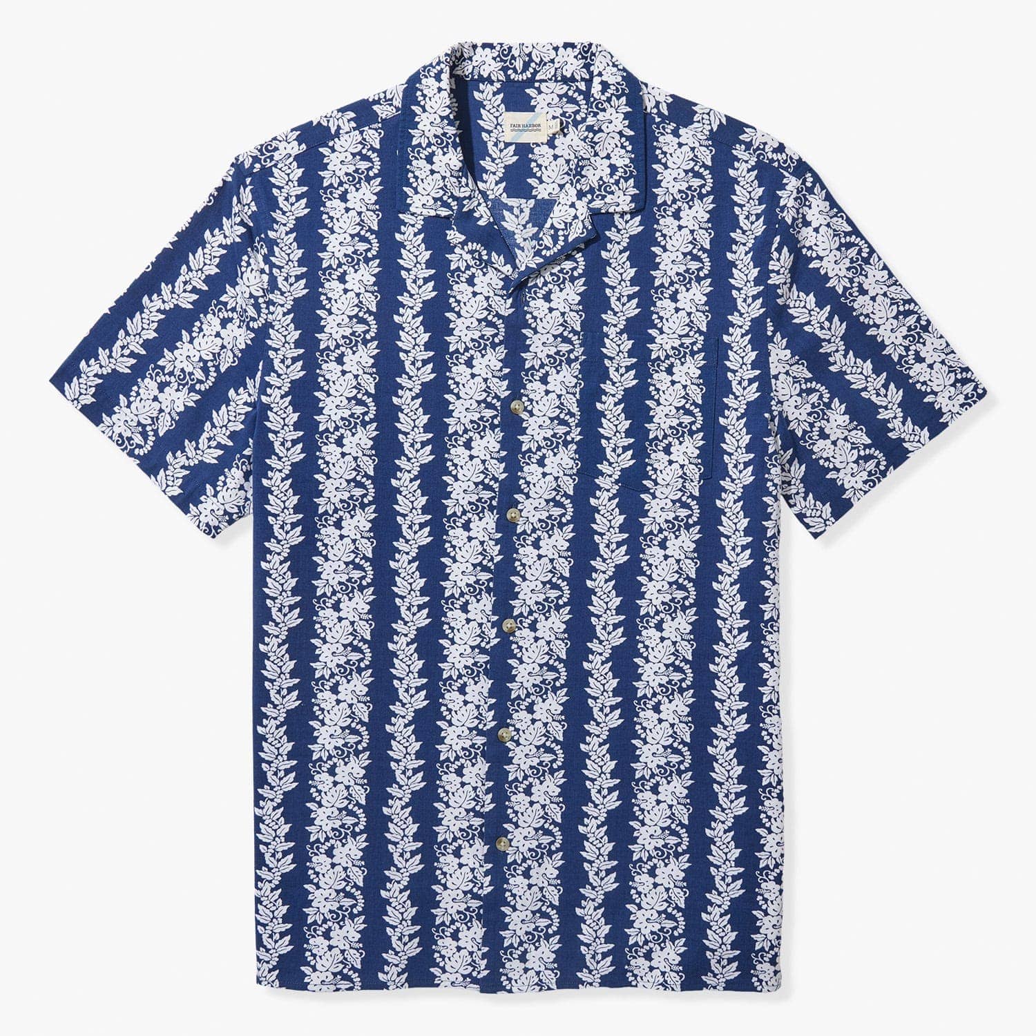 The Casablanca Camp Shirt | Navy Tropical Bandana – Fair Harbor