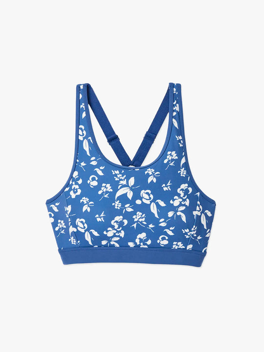 The Corliss Sports Bra | Navy Floral