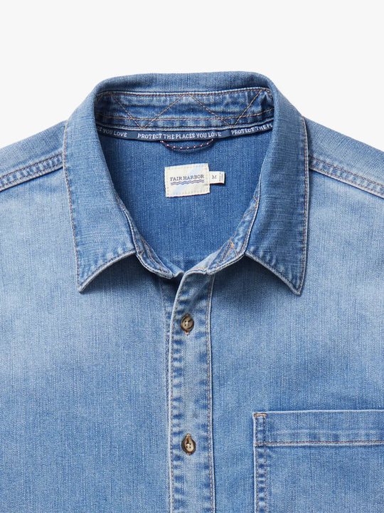 Driftwood Denim Shirt | Medium Denim Wash