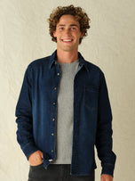 Thumbnail 3 of Driftwood Denim Shirt | Dark Denim Wash