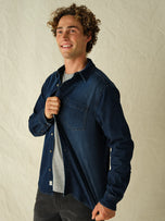 Thumbnail 4 of Driftwood Denim Shirt | Dark Denim Wash