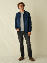 Thumbnail 6 of Driftwood Stretch Denim Shirt | Dark Denim Wash