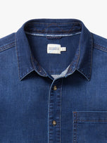 Thumbnail 8 of Driftwood Stretch Denim Shirt | Dark Denim Wash