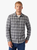 Thumbnail 2 of The Ultra-Stretch Dunewood Flannel | Charcoal Plaid