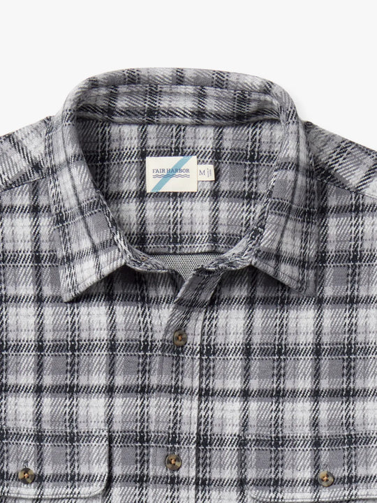 The Ultra-Stretch Dunewood Flannel | Charcoal Plaid