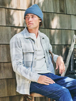 Thumbnail 2 of Dunewood Ultra Stretch Flannel | Heather Grey Buffalo Check