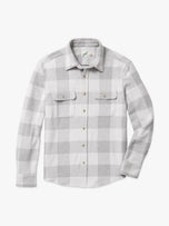 Thumbnail 1 of Dunewood Ultra Stretch Flannel | Heather Grey Buffalo Check