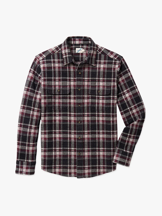 Dunewood Ultra Stretch Flannel | Fireside Red Plaid