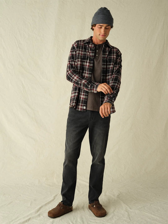 Dunewood Ultra Stretch Flannel | Fireside Red Plaid