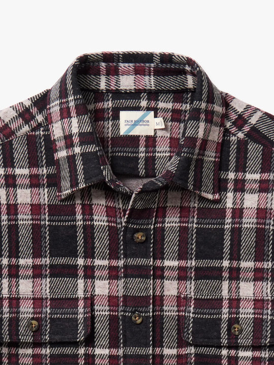 Dunewood Ultra Stretch Flannel | Fireside Red Plaid