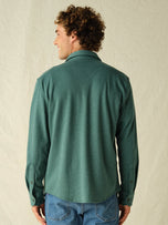 Thumbnail 3 of Dunewood Ultra Stretch Flannel | Hunter Green Twill