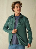 Thumbnail 4 of Dunewood Ultra Stretch Flannel | Hunter Green Twill