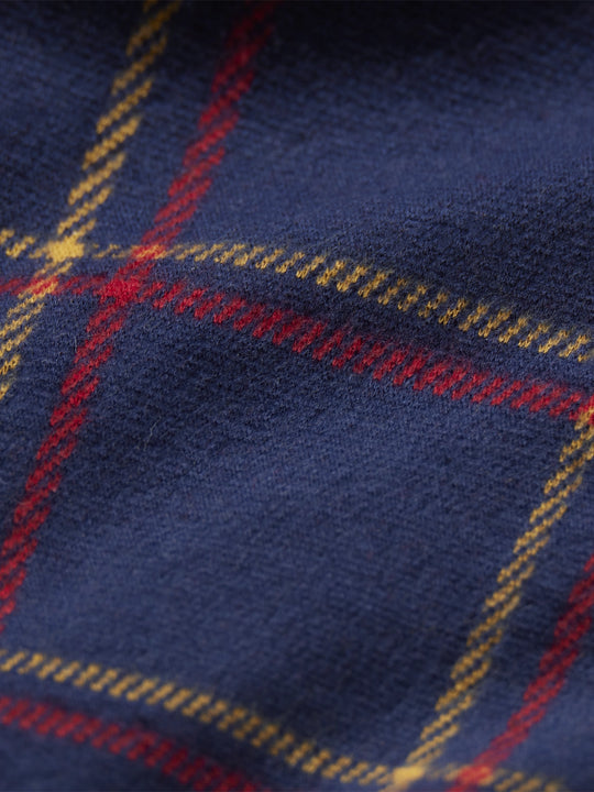 Dunewood Ultra Stretch Flannel | Friday Nights Navy Plaid