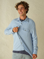 Thumbnail 4 of Dunewood Ultra Stretch Flannel | Light Blue Twill