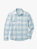 Thumbnail 1 of Dunewood Ultra Stretch Flannel | Light Blue Buffalo Check