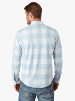 Thumbnail 3 of Dunewood Ultra Stretch Flannel | Light Blue Buffalo Check