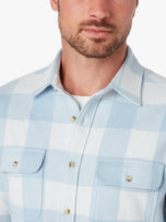 Thumbnail 4 of Dunewood Ultra Stretch Flannel | Light Blue Buffalo Check