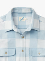 Thumbnail 5 of Dunewood Ultra Stretch Flannel | Light Blue Buffalo Check