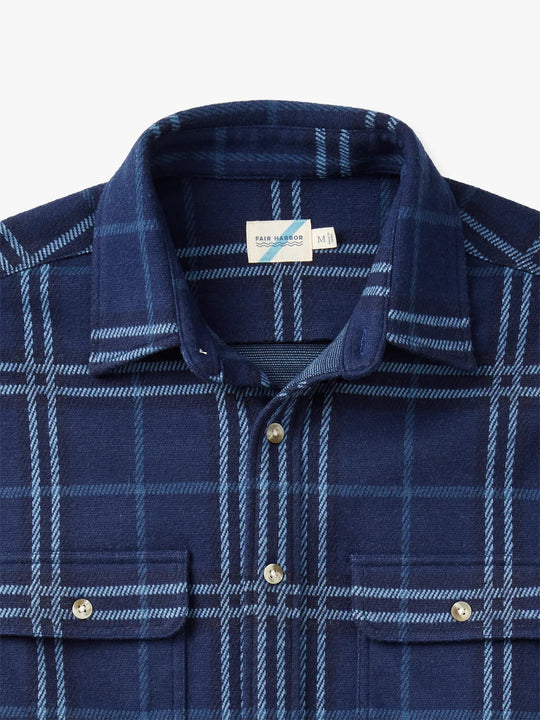 The Ultra-Stretch Dunewood Flannel | Navy Plaid