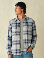 Thumbnail 3 of Dunewood Ultra Stretch Flannel | Big Surf Blue Plaid