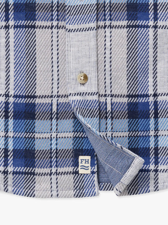 Dunewood Ultra Stretch Flannel | Big Surf Blue Plaid