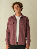 Thumbnail 3 of Dunewood Ultra Stretch Flannel | Burgundy Twill