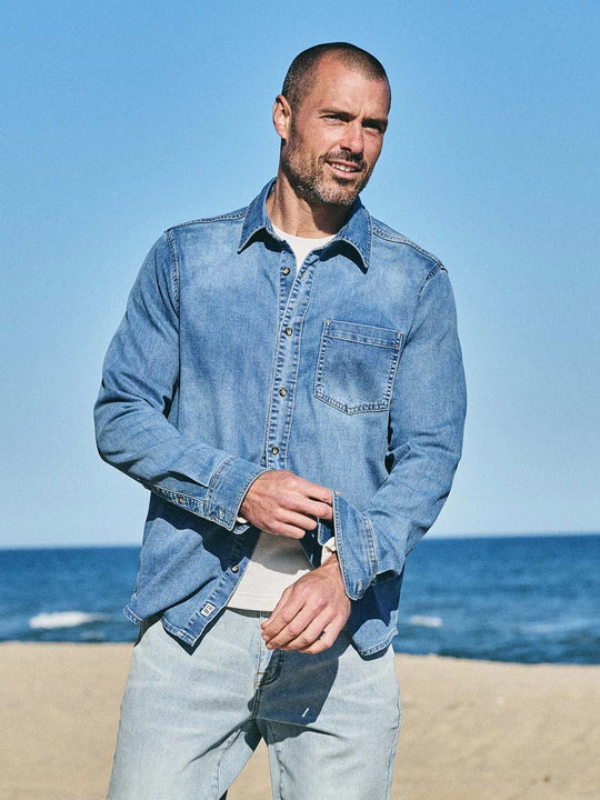 Driftwood Denim Shirt | Medium Denim Wash