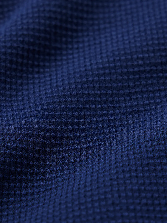 Hudson Waffle Henley | Navy