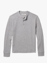 Thumbnail 1 of Hudson Waffle Henley | Heather Grey