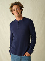 Thumbnail 2 of Hudson Waffle Henley | Navy