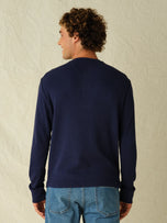 Thumbnail 4 of Hudson Waffle Henley | Navy