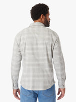 Thumbnail 4 of Seaside Lightweight Flannel | Light Grey Plaid