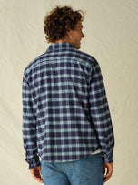 Thumbnail 5 of Seaside Lightweight Flannel | Cloudy Blue Plaid