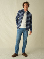 Thumbnail 6 of Seaside Lightweight Flannel | Cloudy Blue Plaid