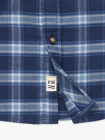 Thumbnail 7 of Seaside Lightweight Flannel | Cloudy Blue Plaid