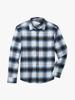 Thumbnail 1 of Seaside Lightweight Flannel | Smooth Blue Plaid