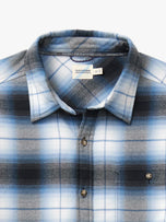 Thumbnail 8 of Seaside Lightweight Flannel | Smooth Blue Plaid