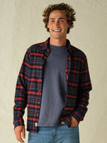 Thumbnail 3 of Seaside Lightweight Flannel | Sail Blue Plaid