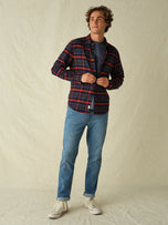 Thumbnail 6 of Seaside Lightweight Flannel | Sail Blue Plaid