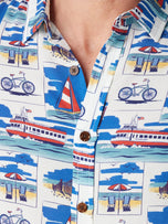 Thumbnail 5 of The Marina Shirt | White Postcard Print