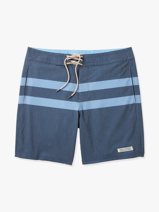 The Nautilus Boardshort | Navy Stripe