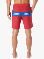 Thumbnail 5 of The Nautilus Boardshort | Nautical Red Sailing Stripe