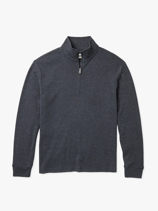 Larchmont Seawool Quarter Zip | Charcoal