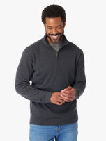 Thumbnail 4 of Larchmont Seawool Quarter Zip | Charcoal