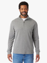 Thumbnail 2 of Larchmont Seawool Quarter Zip | Heather Grey